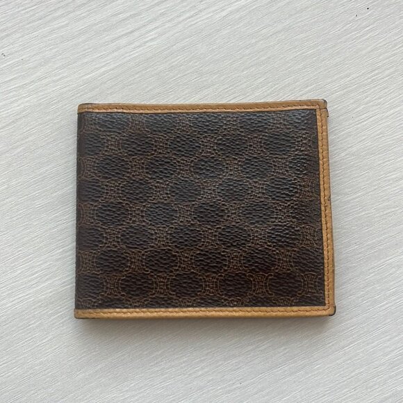 CELINE BROWN MACADAM WALLET - Picture 1 of 2